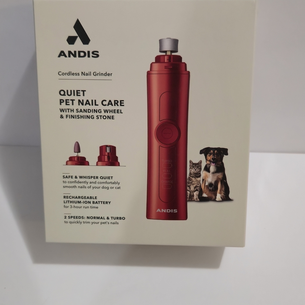 Andis Red Nail Grinder with Accessories